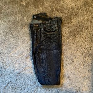 Hudson Snakeskin Skinny Jean